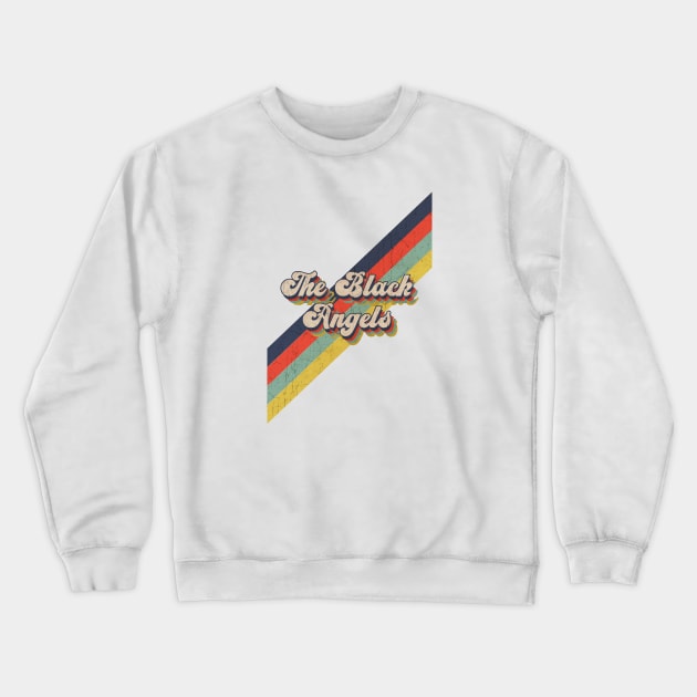 retro vintage color The Black Angels Crewneck Sweatshirt by HarryMarket